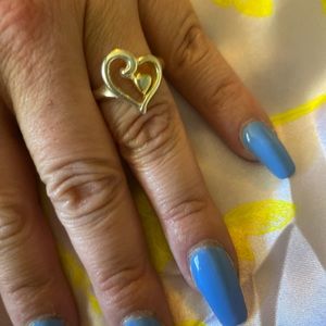 Sterling silver heart ring